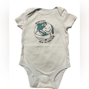 Carter's Light Green Earth Design Bodysuit